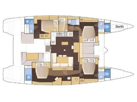 Lagoon 52F (LAST CALL AMERICAN CUP) Plan image - 4