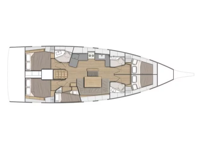 Oceanis 46.1 (Capriccio (Refit 2025 - A/C - Generator - Electric Heads)) Plan image - 4