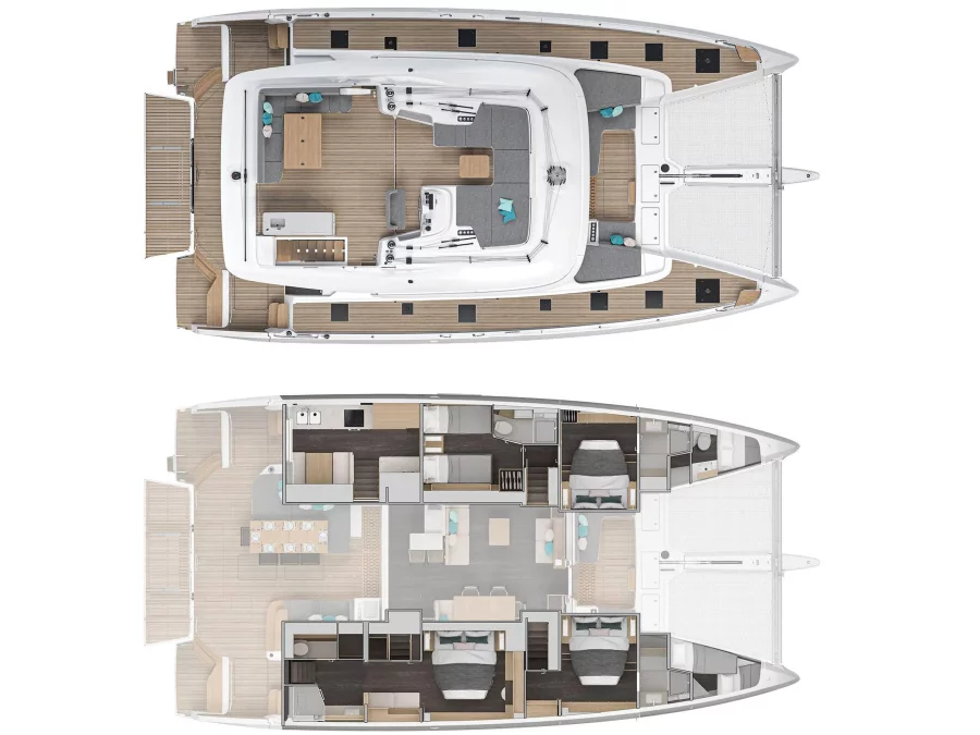 Lagoon 60 (LADY M) Plan image - 3