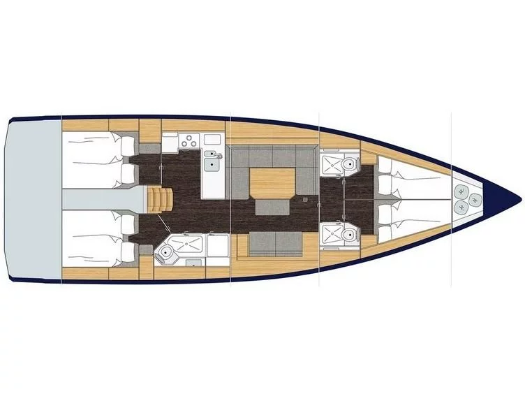 Bavaria C45 (Nutmeg) Plan image - 11