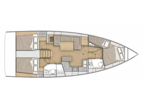 Oceanis 40.1 (Joy) Plan image - 2