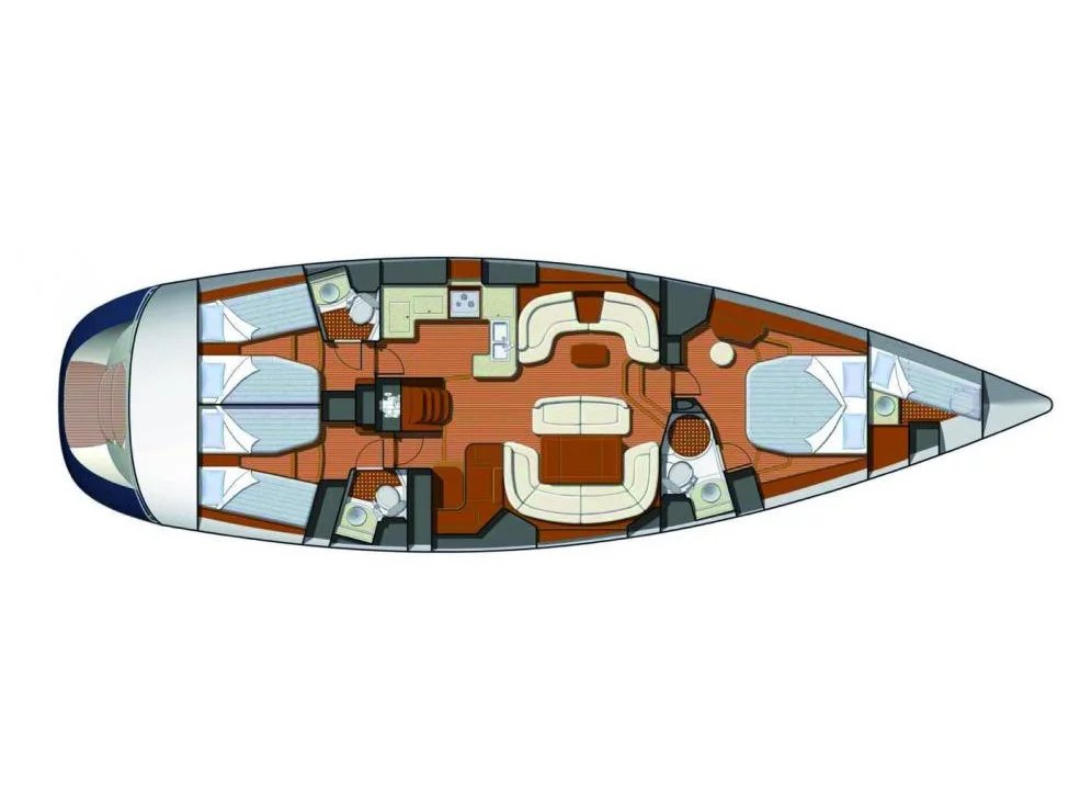 Jeanneau 54 DS (Honey Ryder) Plan image - 4