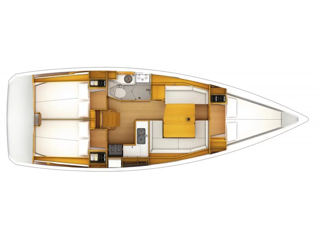 Sun Odyssey 379 (DL) (Corail) Plan image - 2