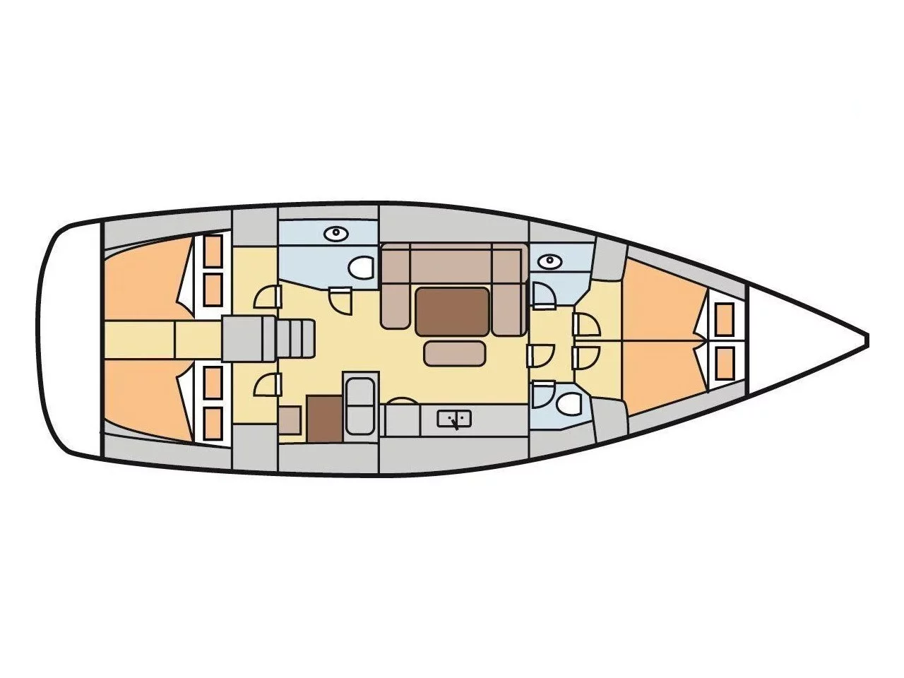 Dufour 445 "Grand Large" (Monarque) Plan image - 4