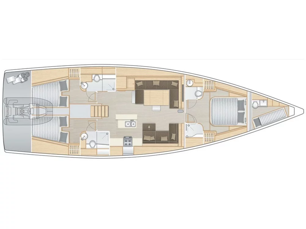 Hanse 588 (Owner's Version) (Eclipse) Plan image - 40