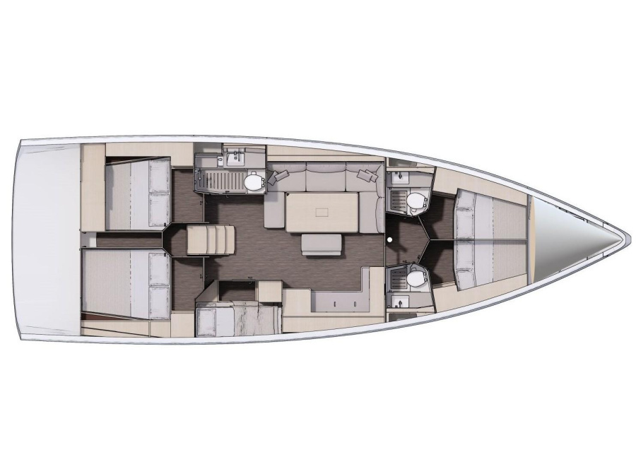 Photo #9 - Dufour 470 - 5 cabins (Rock & Roll) in Primosten - 22907