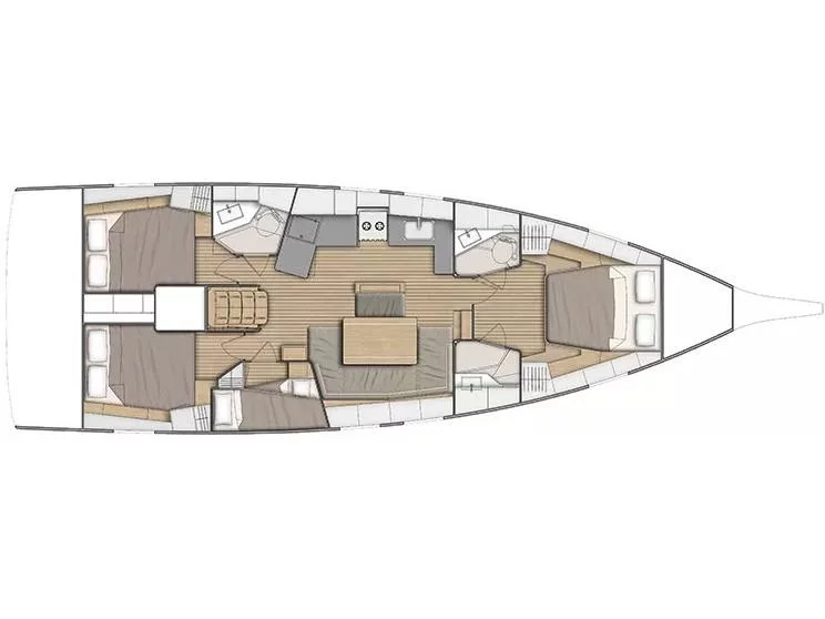 Oceanis 46.1 (Zeppelin) Plan image - 6