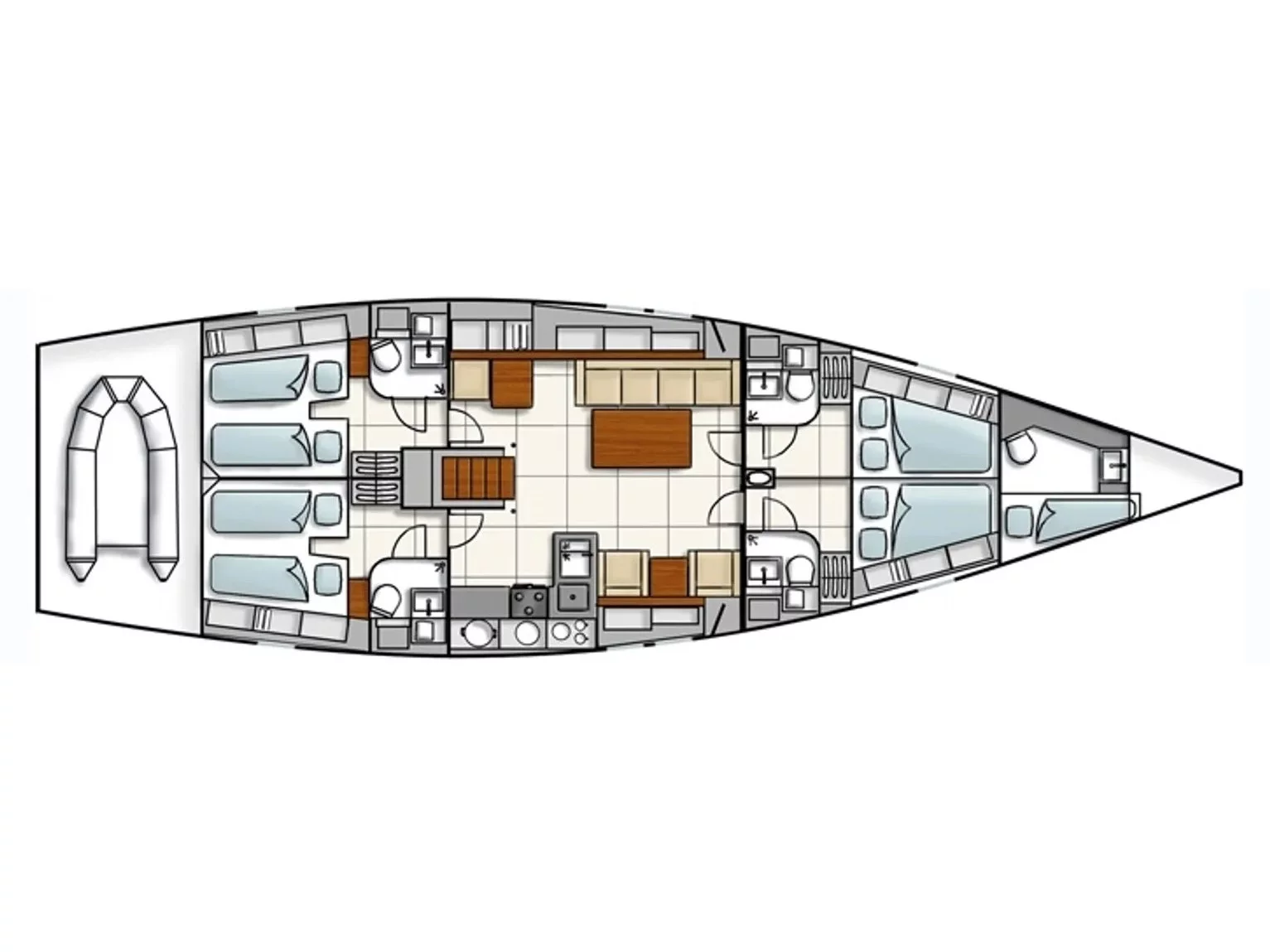 Hanse 540 (Apollonis) Plan image - 6