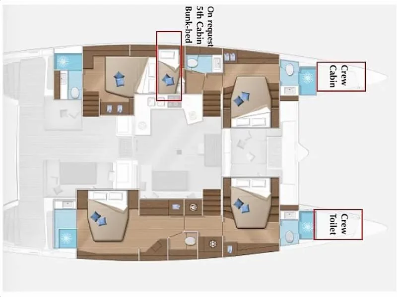Lagoon 52F (SAILUXE - Samoa) Plan image - 10