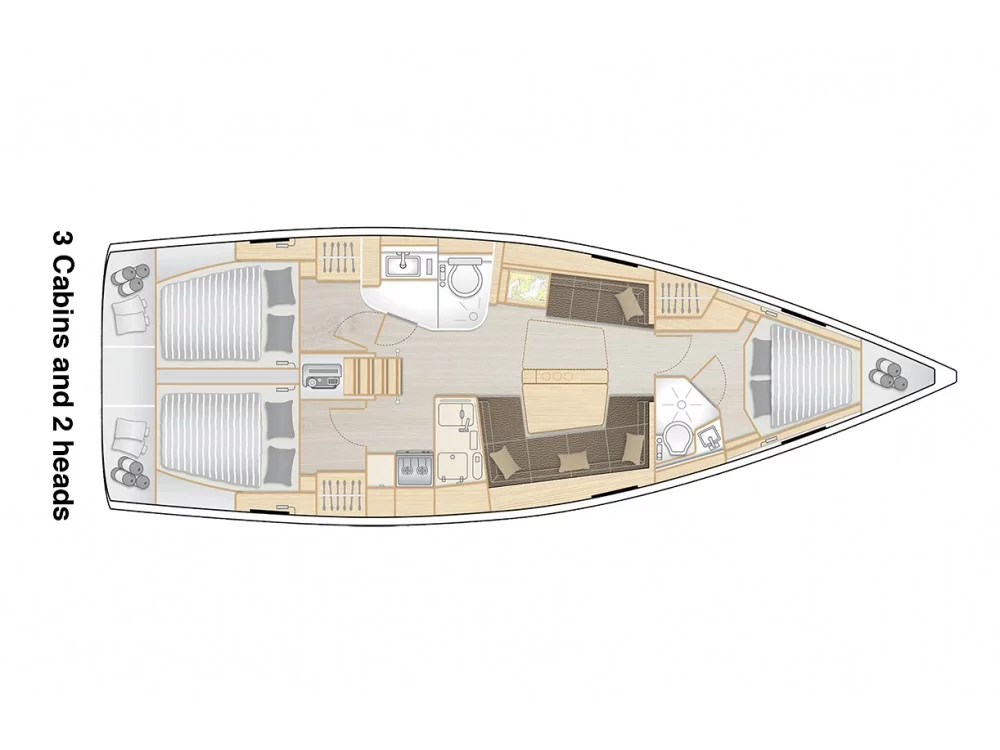Hanse 418 (Aloisia) Plan image - 5