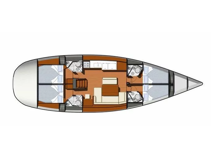 Sun Odyssey 49i (Ana B) Plan image - 1