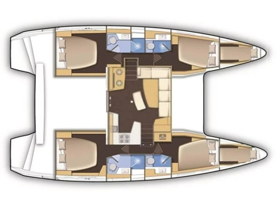 Lagoon 46 (Mare Azul) Plan image - 1