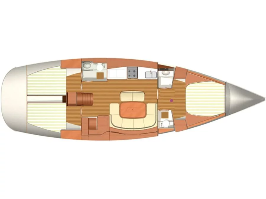Dufour 455/3cab./RM (Sea Pearl) Plan image - 4