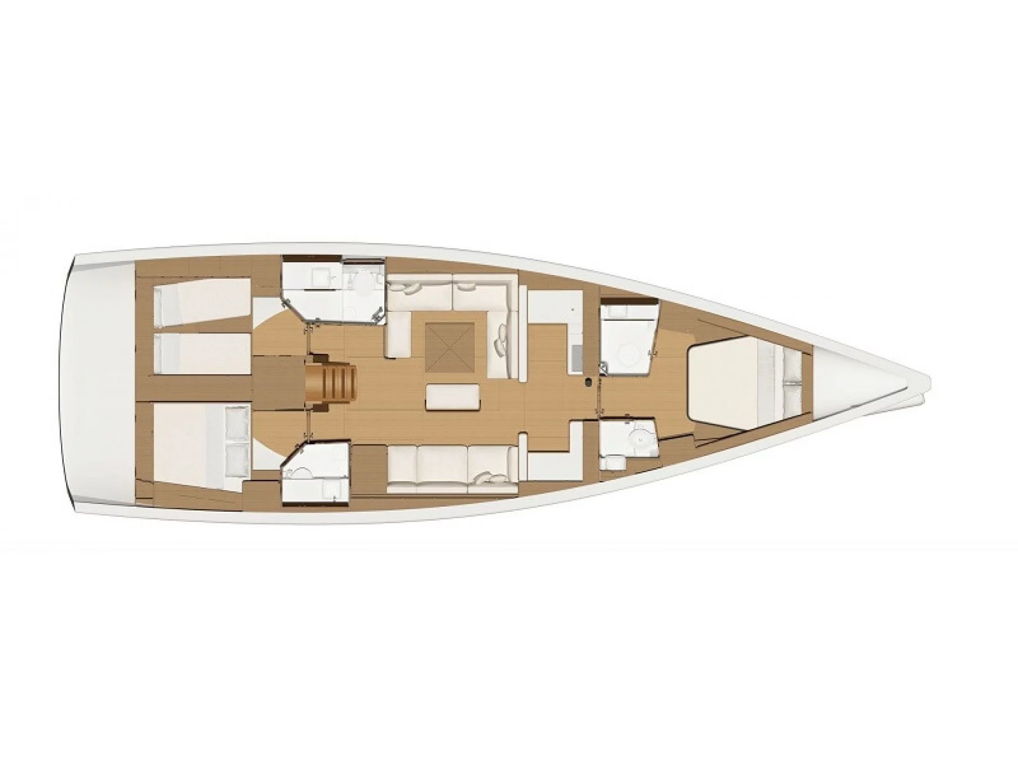 Dufour 500 Grand Large (Bayanbar) Plan image - 12