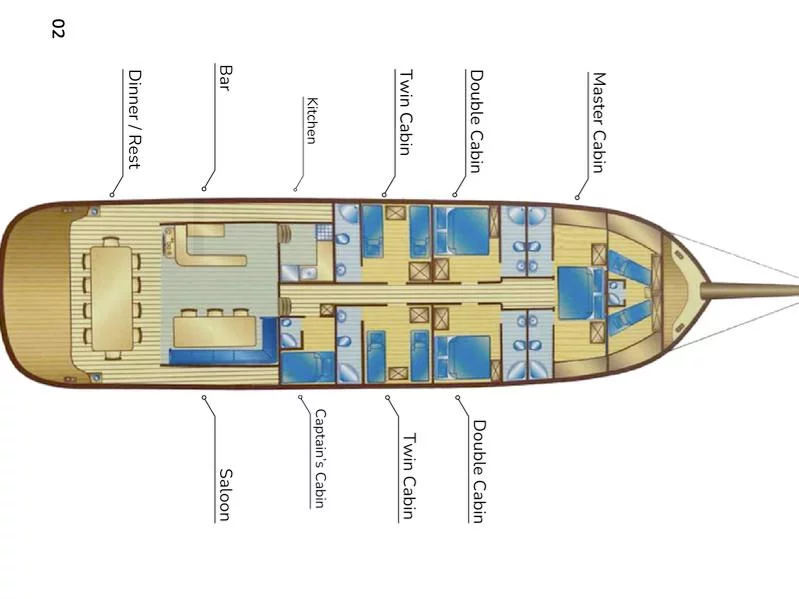 Gulet (Fatma Kristina) Plan image - 1