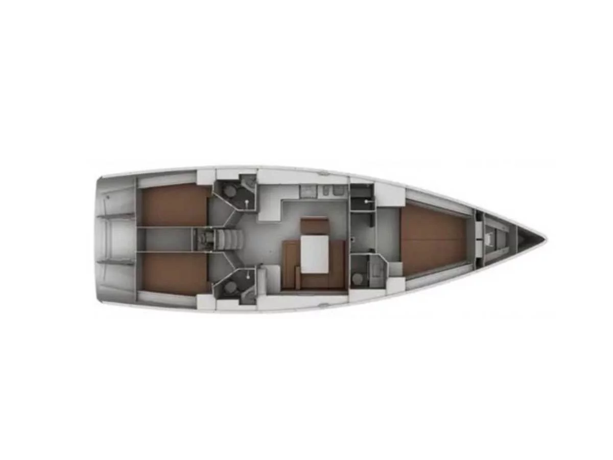 Bavaria 45 Cruiser 3 cabins (Fleurie) Plan image - 3