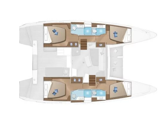 Lagoon 42 (Lizzy II) Plan image - 3