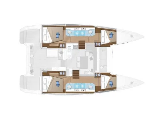 Lagoon 40 (Pussycat) Plan image - 3
