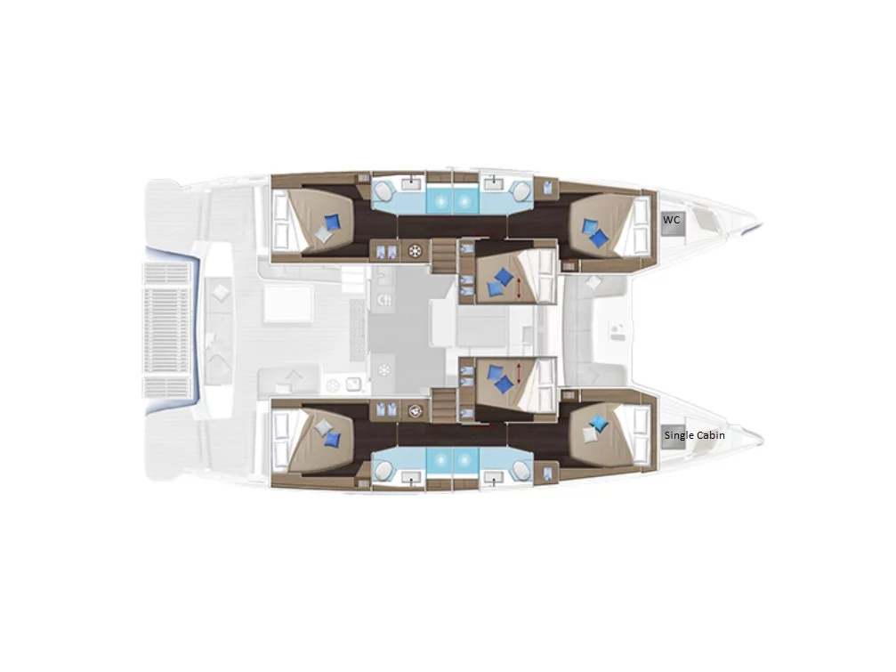 Lagoon 51 & GEN & WM (One Feeling) Plan image - 8