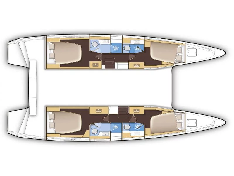 Lagoon 42 & GEN & WM (One Dream) Plan image - 2