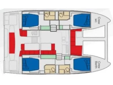 Lagoon 43 (Buongiorno principessa) Plan image - 3