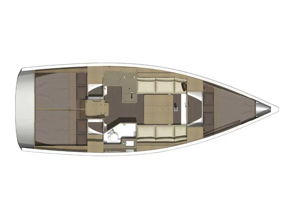 Dufour 350 Grand Large (White Pearl) Plan image - 9