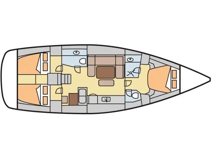 Dufour 445 Grand Large (Ambiente V) Plan image - 9