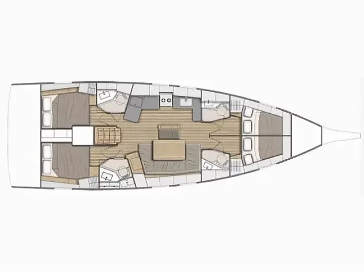 Dufour 460 Grand Large (Despina) Plan image - 2