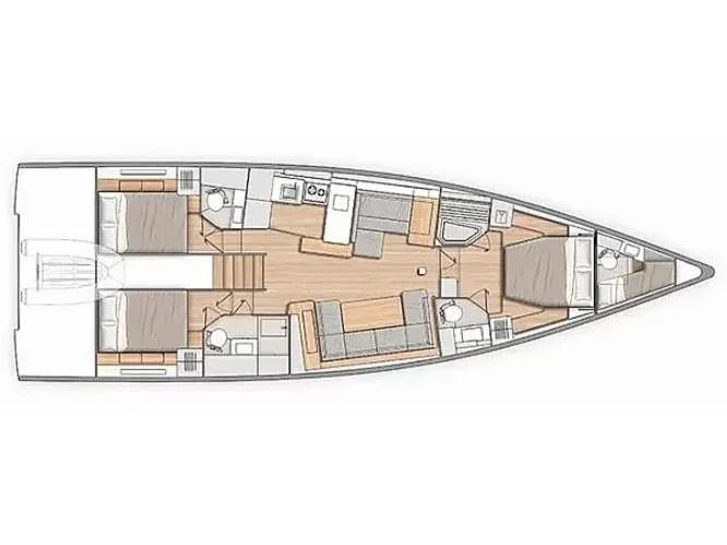 Oceanis 54 (Eve One) Plan image - 1