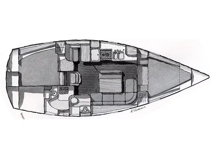 Oceanis 370 (ORION X) Plan image - 2