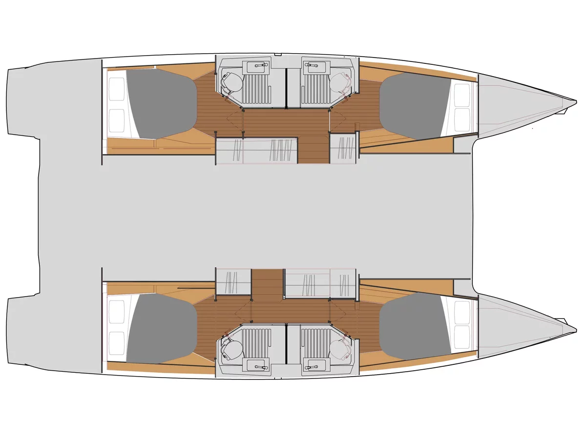 Fountaine Pajot Astrea 42 (Deutz) Plan image - 14