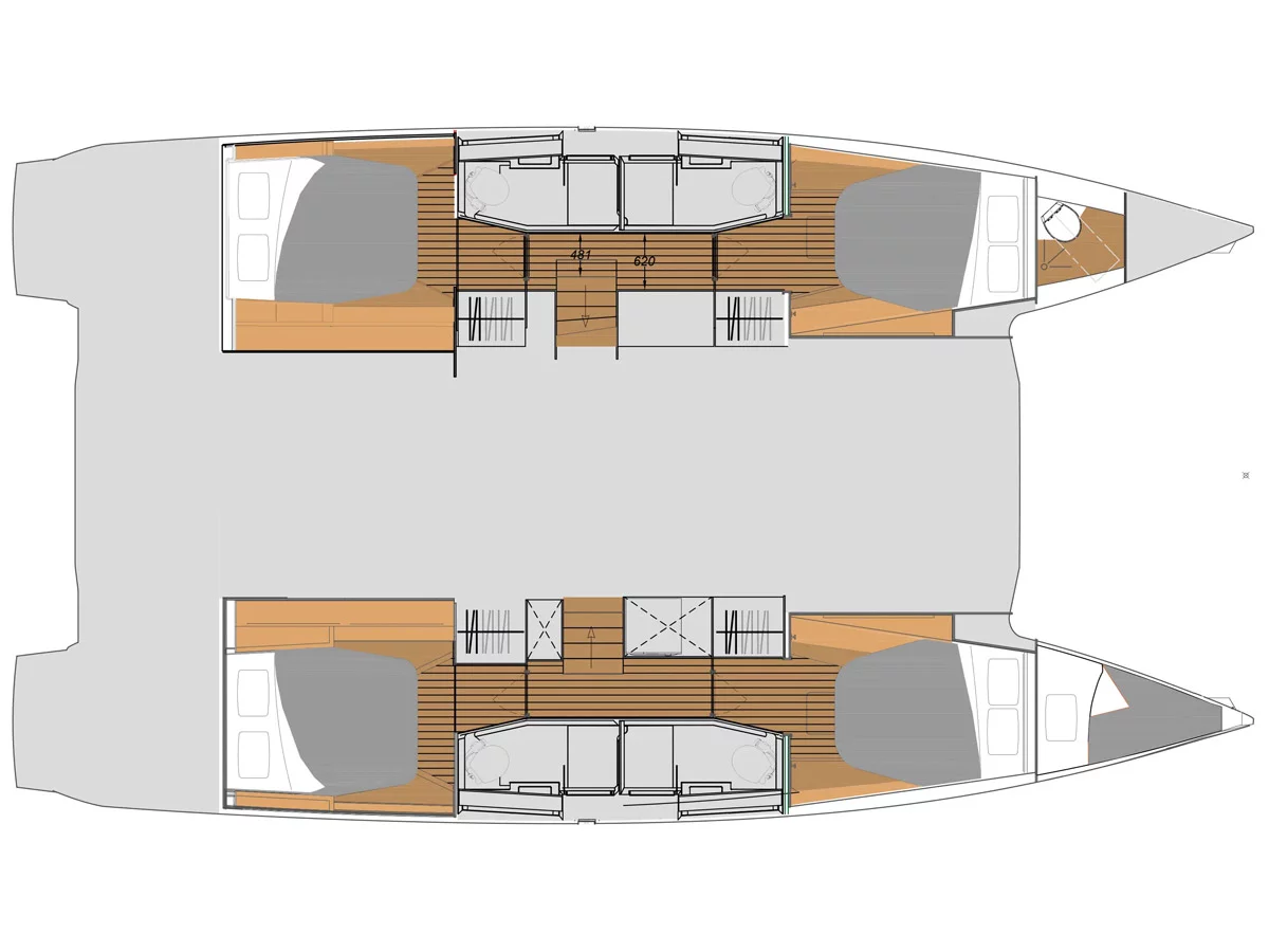 Fountaine Pajot Elba 45 (Krug) Plan image - 9