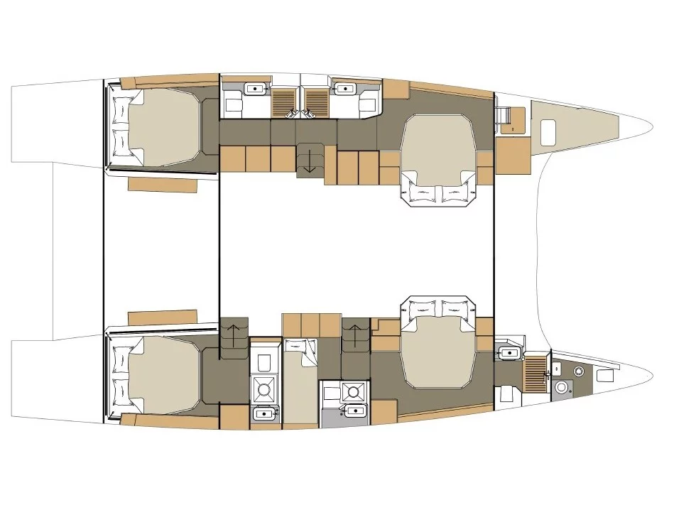 Dufour 48 Catamaran (PANDO) Plan image - 8