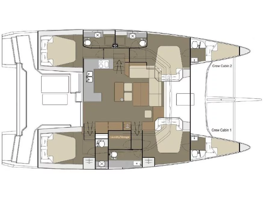 Dufour 48 Catamaran (MARK) Plan image - 4