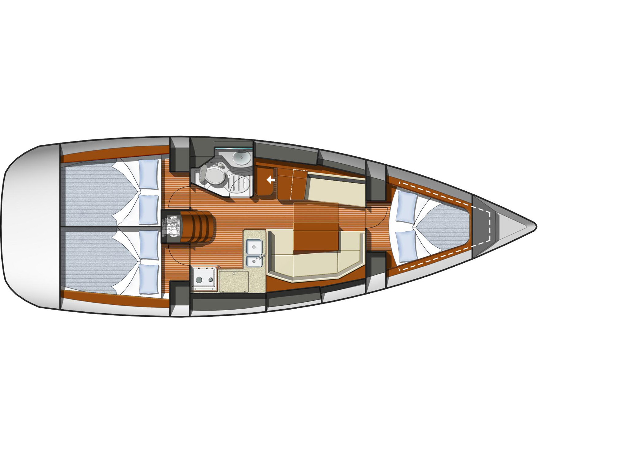 Photo #13 - Sun Odyssey 36i (Mala) in Vinisce - 23277