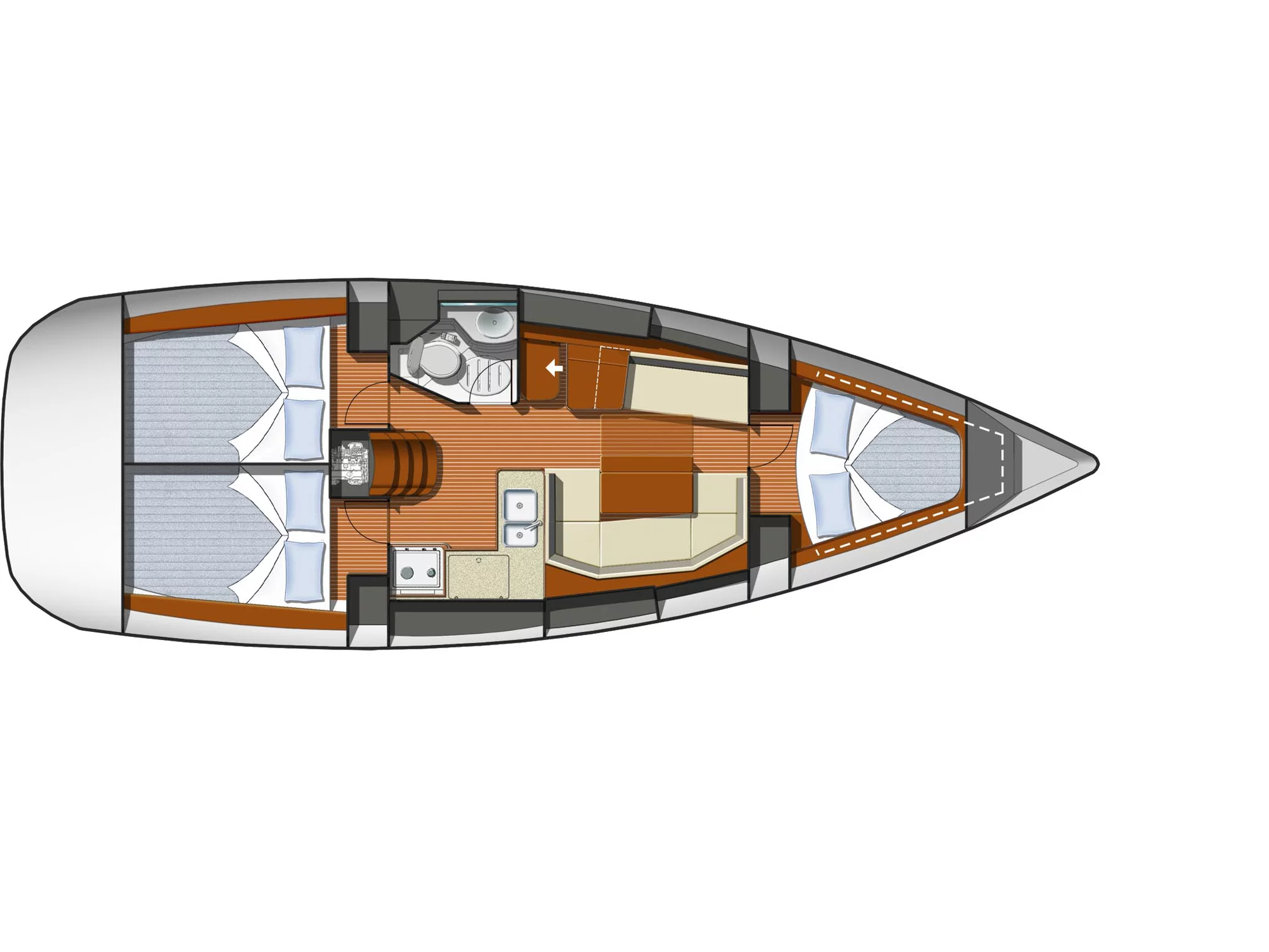 Sun Odyssey 36i (Mala) Plan image - 12