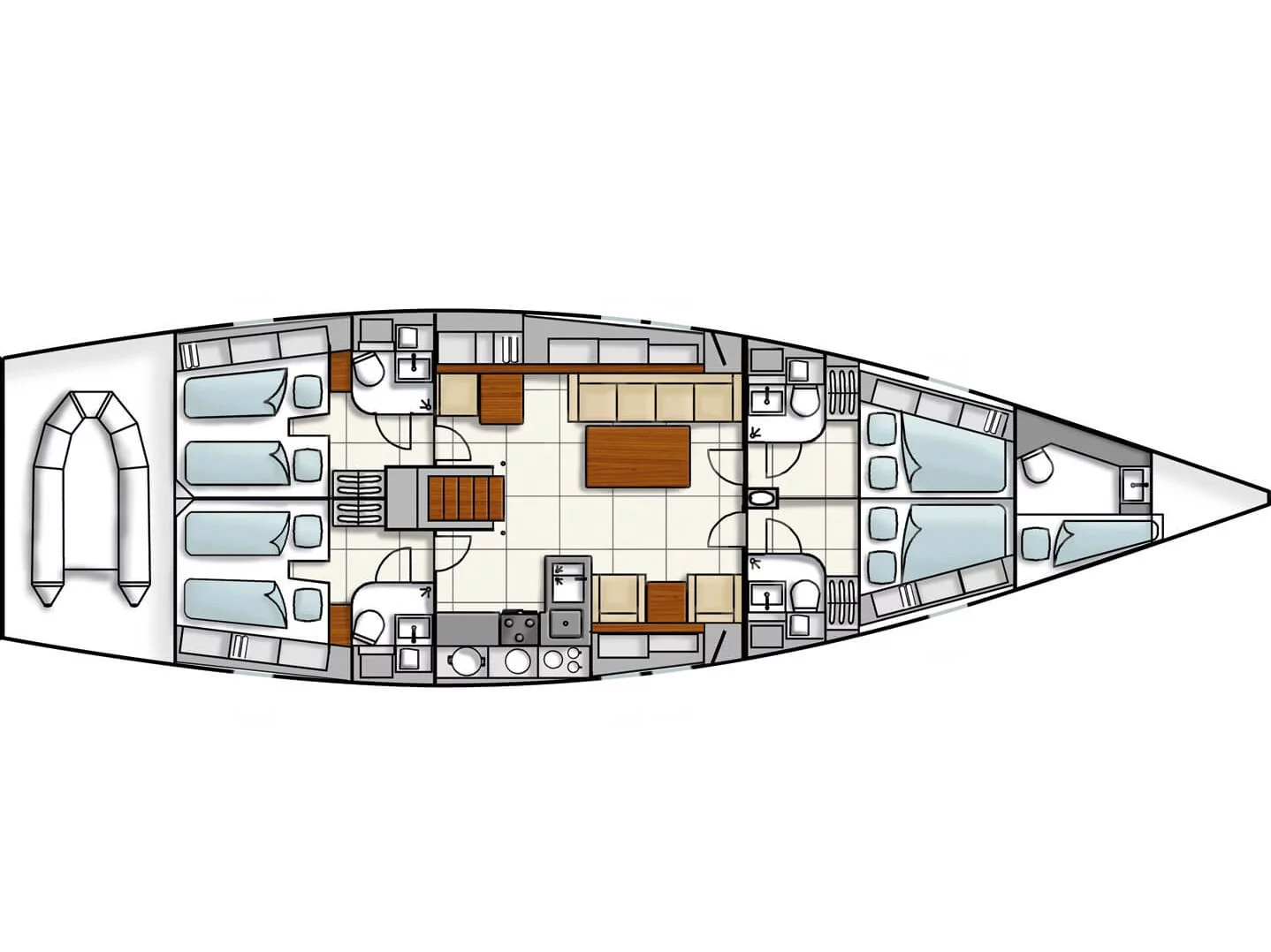 Hanse 540e (Yannis 65S) Plan image - 7