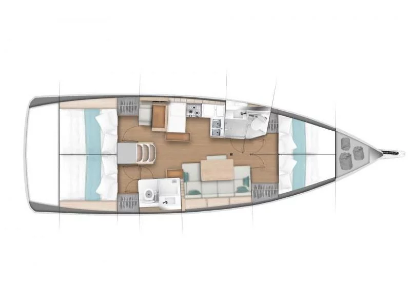 Sun Odyssey 440 (AF-SO440R) Plan image - 2