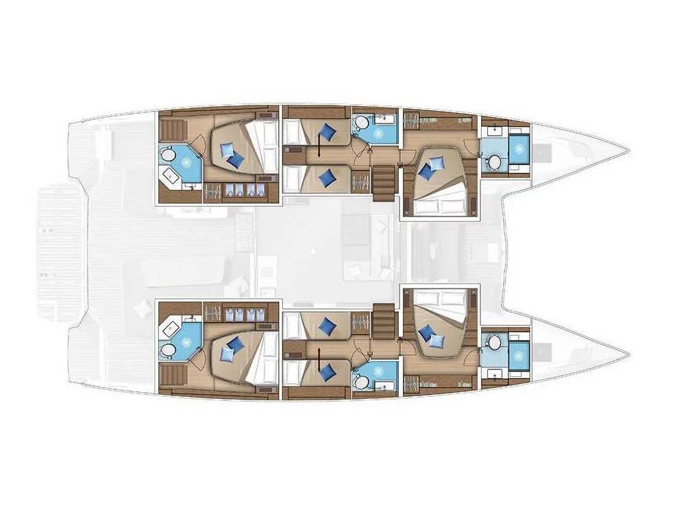 Lagoon 55 5cab (POSEIRA) Plan image - 5