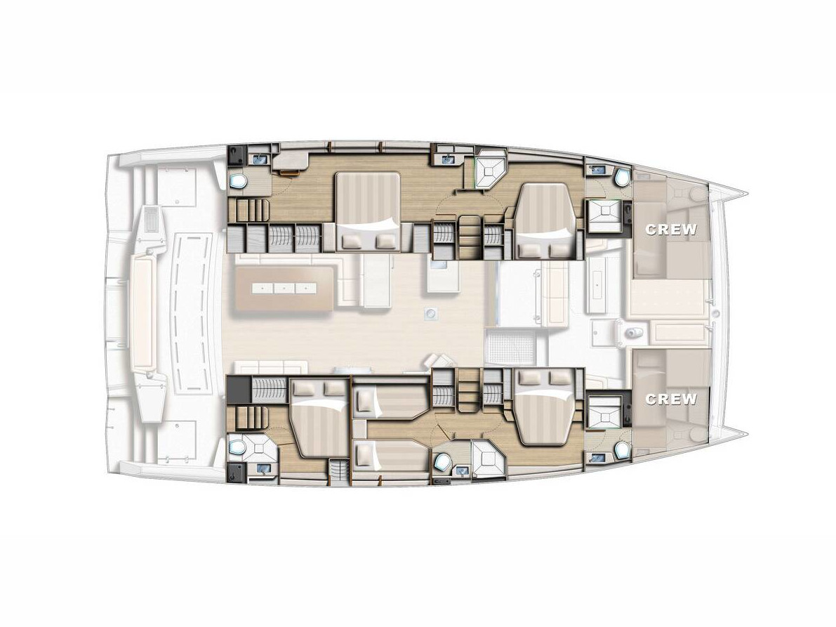 Photo #8 - Bali 5.4 10 berths (OCEAN LOUNGE) in Atene - 23293