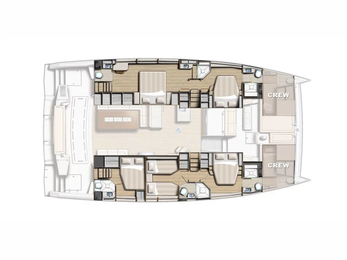 Bali 5.4 10 berths (OCEAN LOUNGE) Plan image - 7
