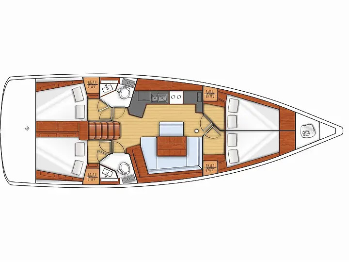 Photo #12 - Oceanis 45 (4 cabins) (Twist) in Tivat - 23333