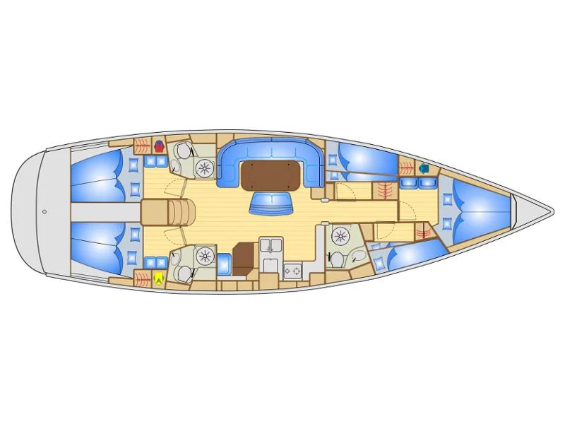 Bavaria 50 Cruiser (Fortunal) Plan image - 96