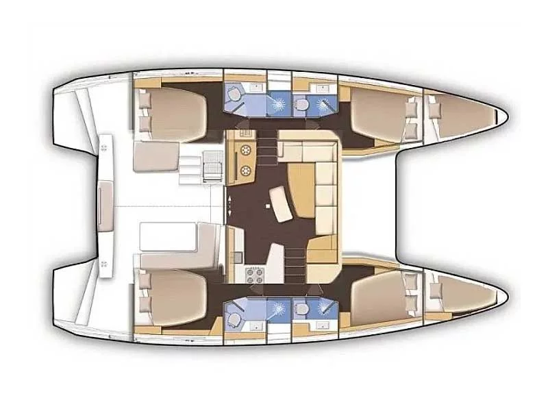 Lagoon 42 (Fleur de Sel) Plan image - 30