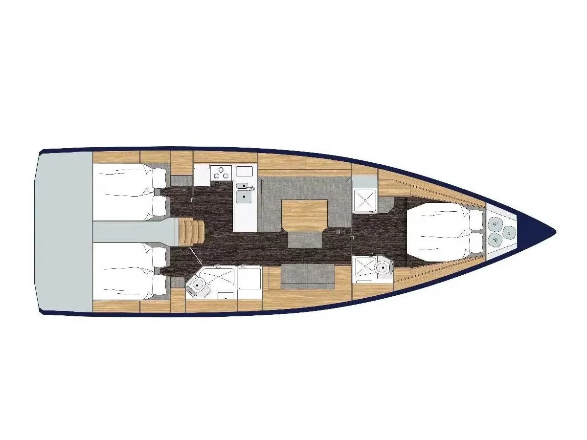 Bavaria C45 Style (Aria) Plan image - 3