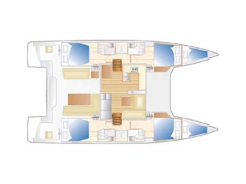 Nautitech 46 Fly (Polycrates) Plan image - 4