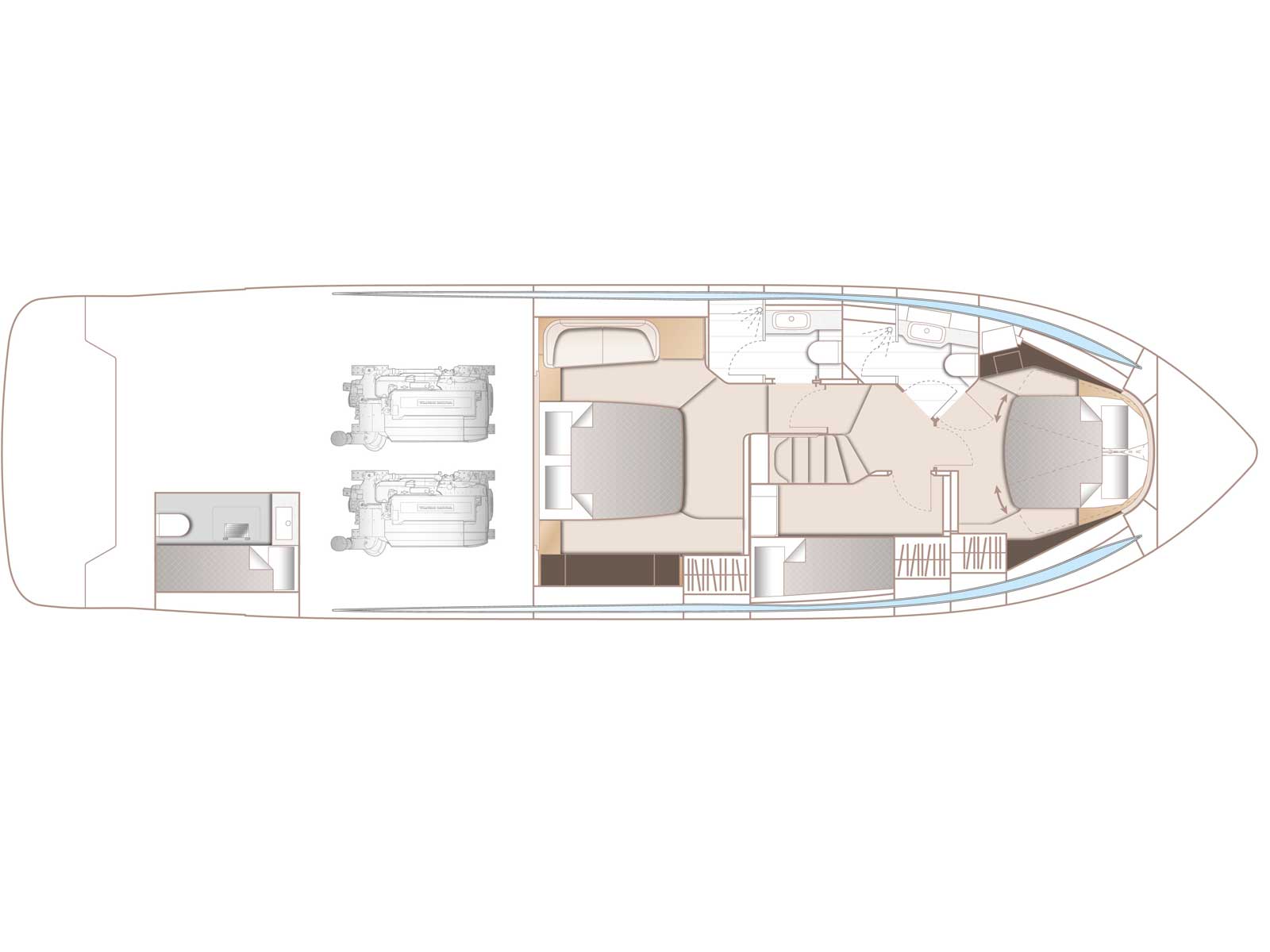 Photo #8 - Princess V55 60ft (Este 2) en Mykonos - 23066