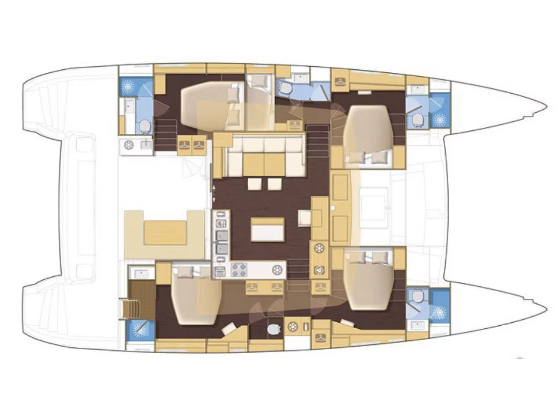 Lagoon 560 (Cool Change) Plan image - 19