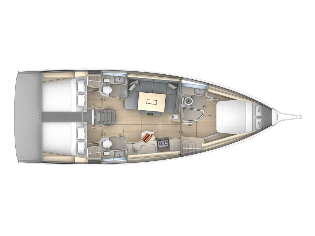 Dufour 41 (AMUNÍ) Plan image - 7