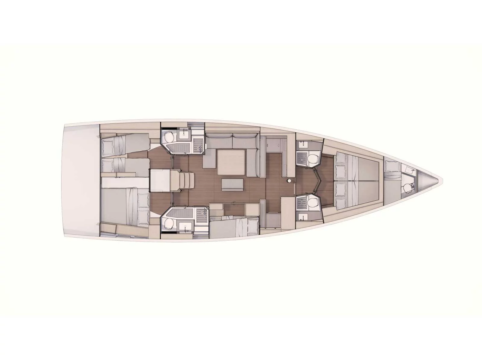 Dufour 530 (TADDARITA) Plan image - 3